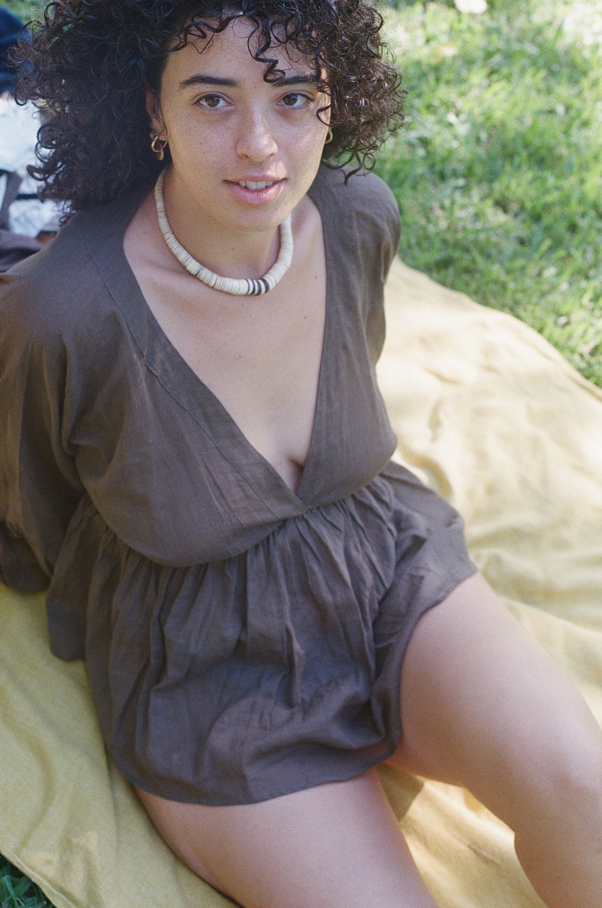Jade Top in Botanical Dye