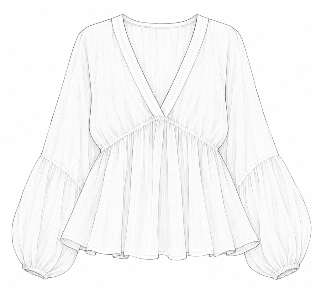 Jade Cotton Ramie Top
