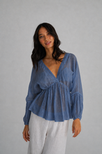 Jade Top in Botanical Dyed