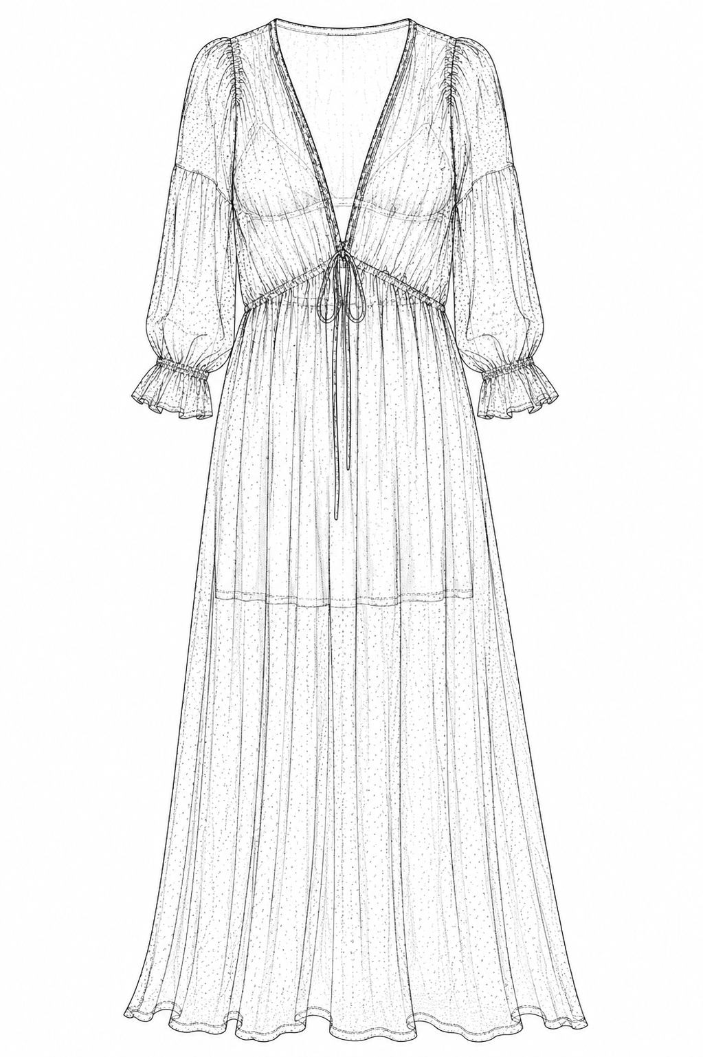 Lady Jane Silk Chiffon Dress