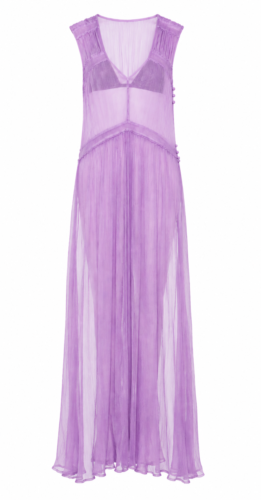 Maya Silk Crinkle Chiffon Dress