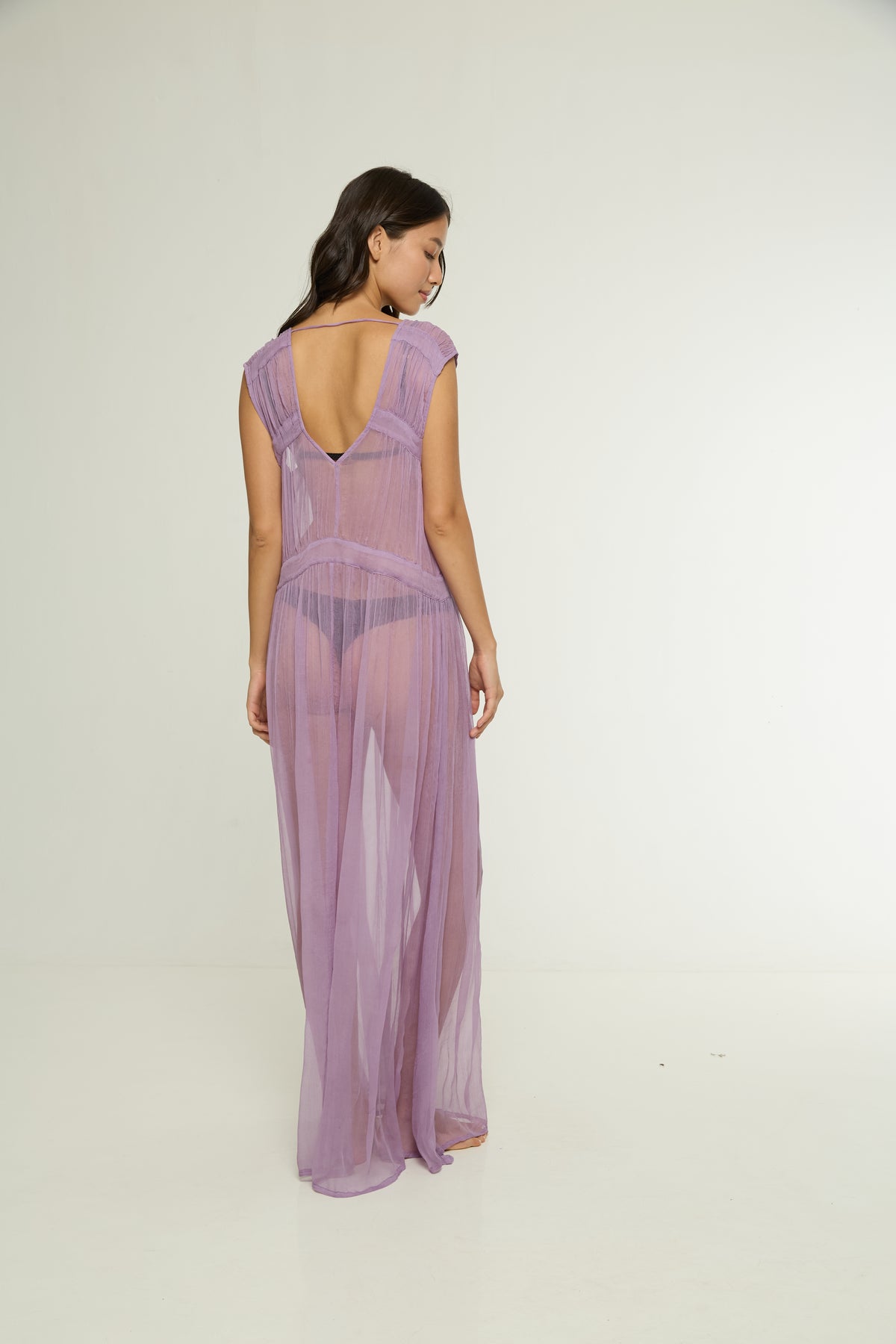 Maya Silk Crinkle Chiffon Dress
