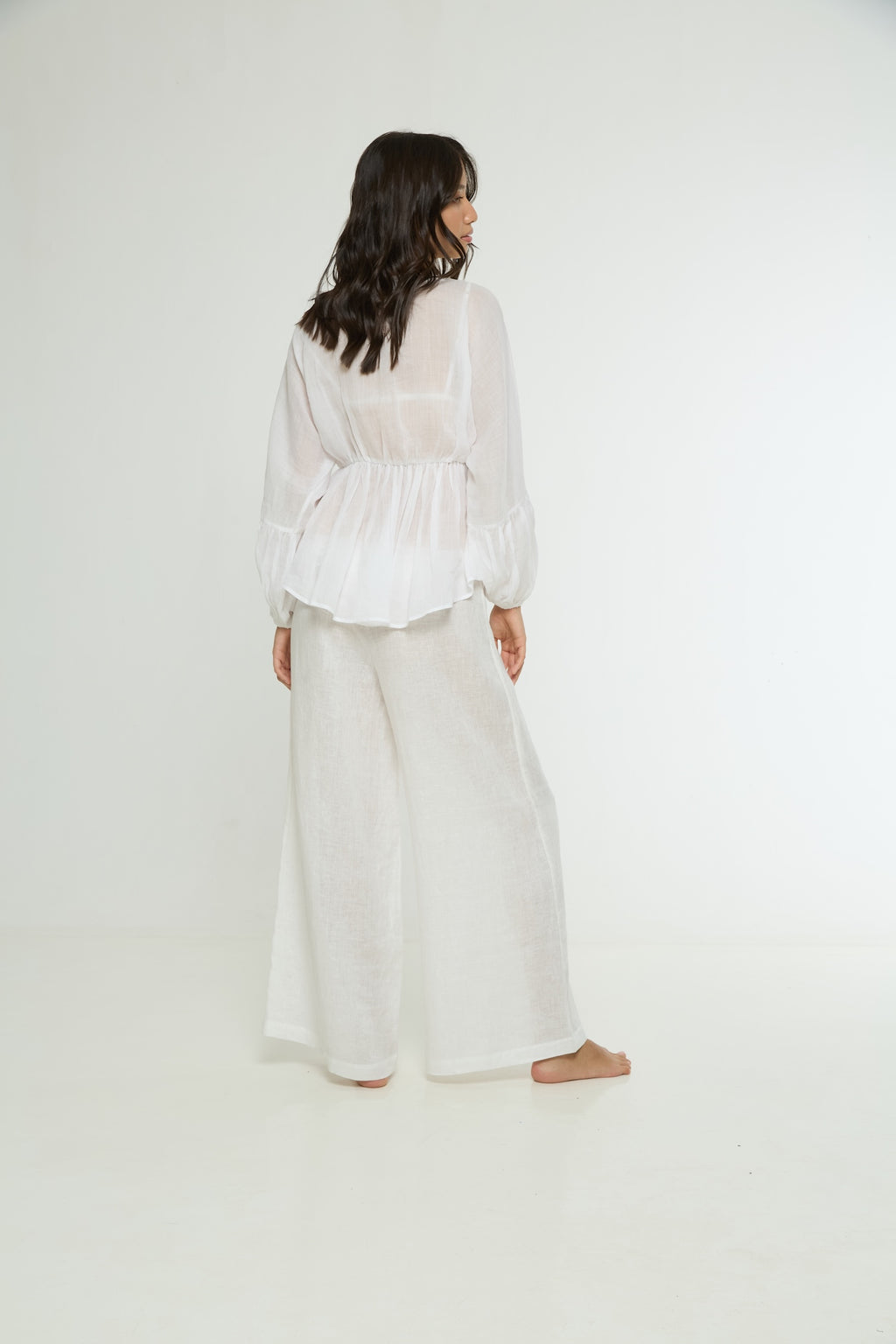 Jade Cotton Ramie Top