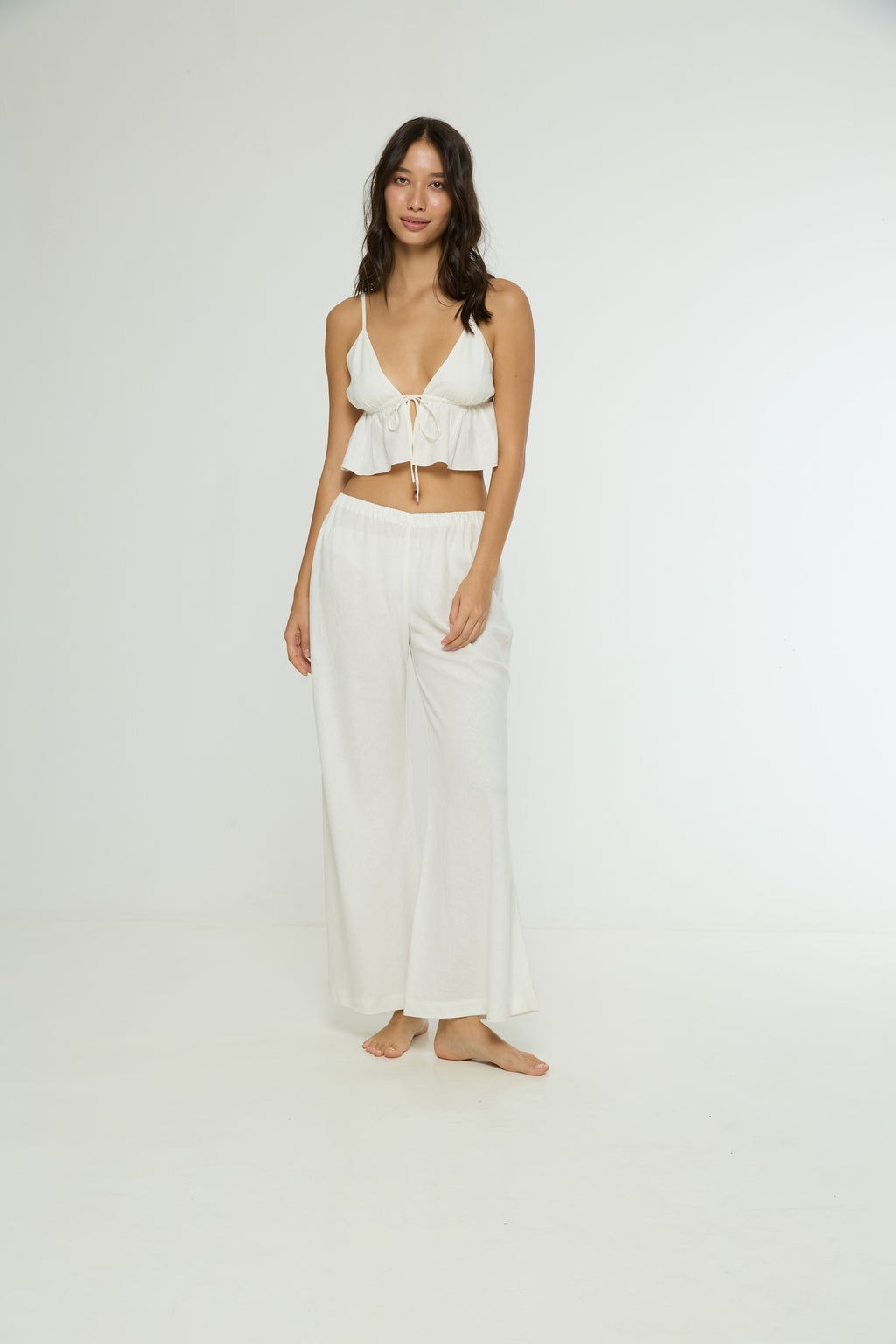 Milena Bias Cut Wide Leg Pants