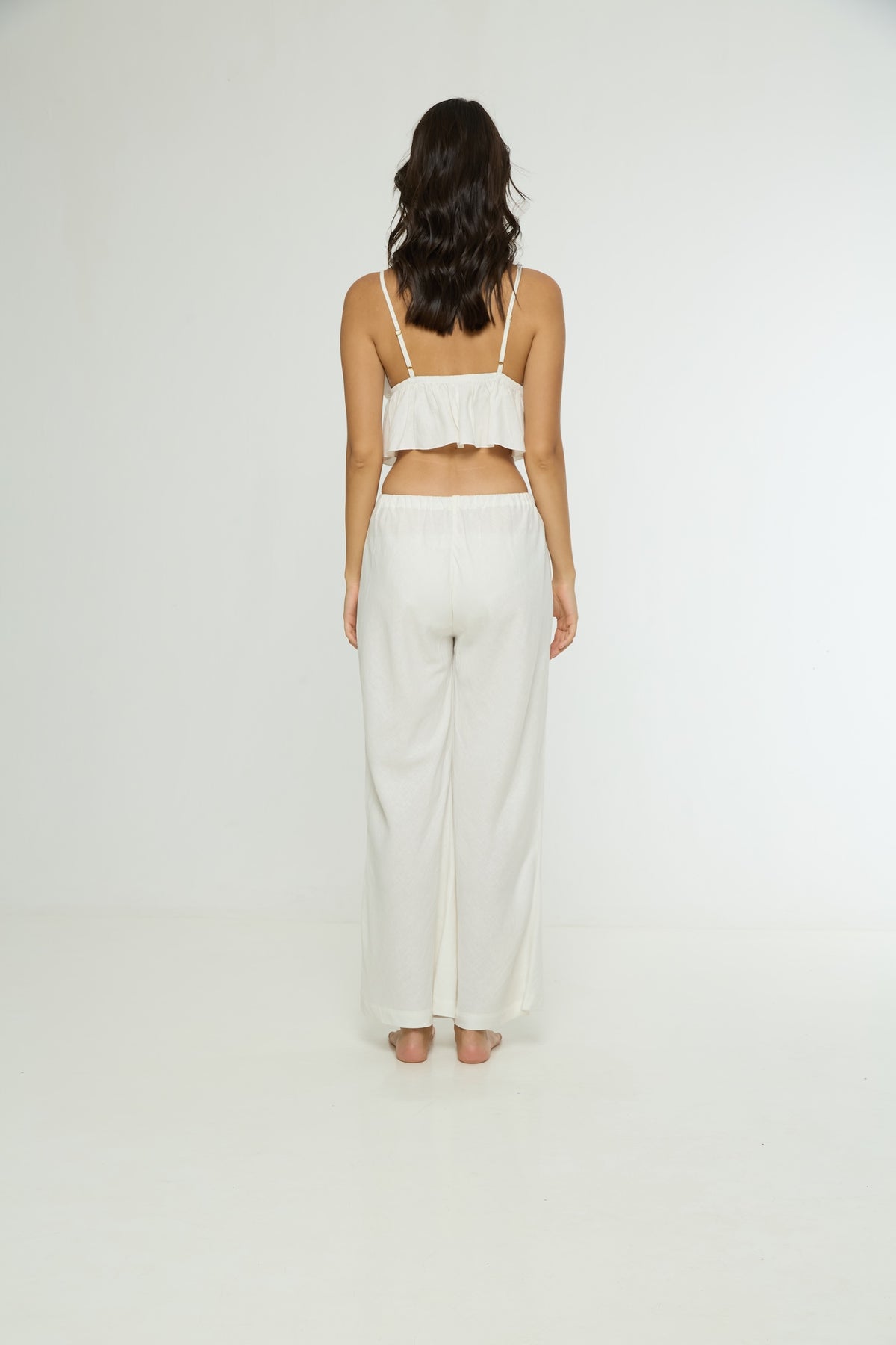 Milena Bias Cut Wide Leg Pants