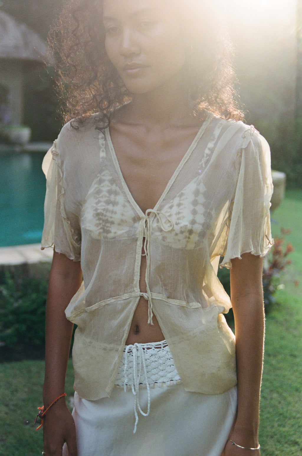 Claudia Bias Cut Silk Skirt