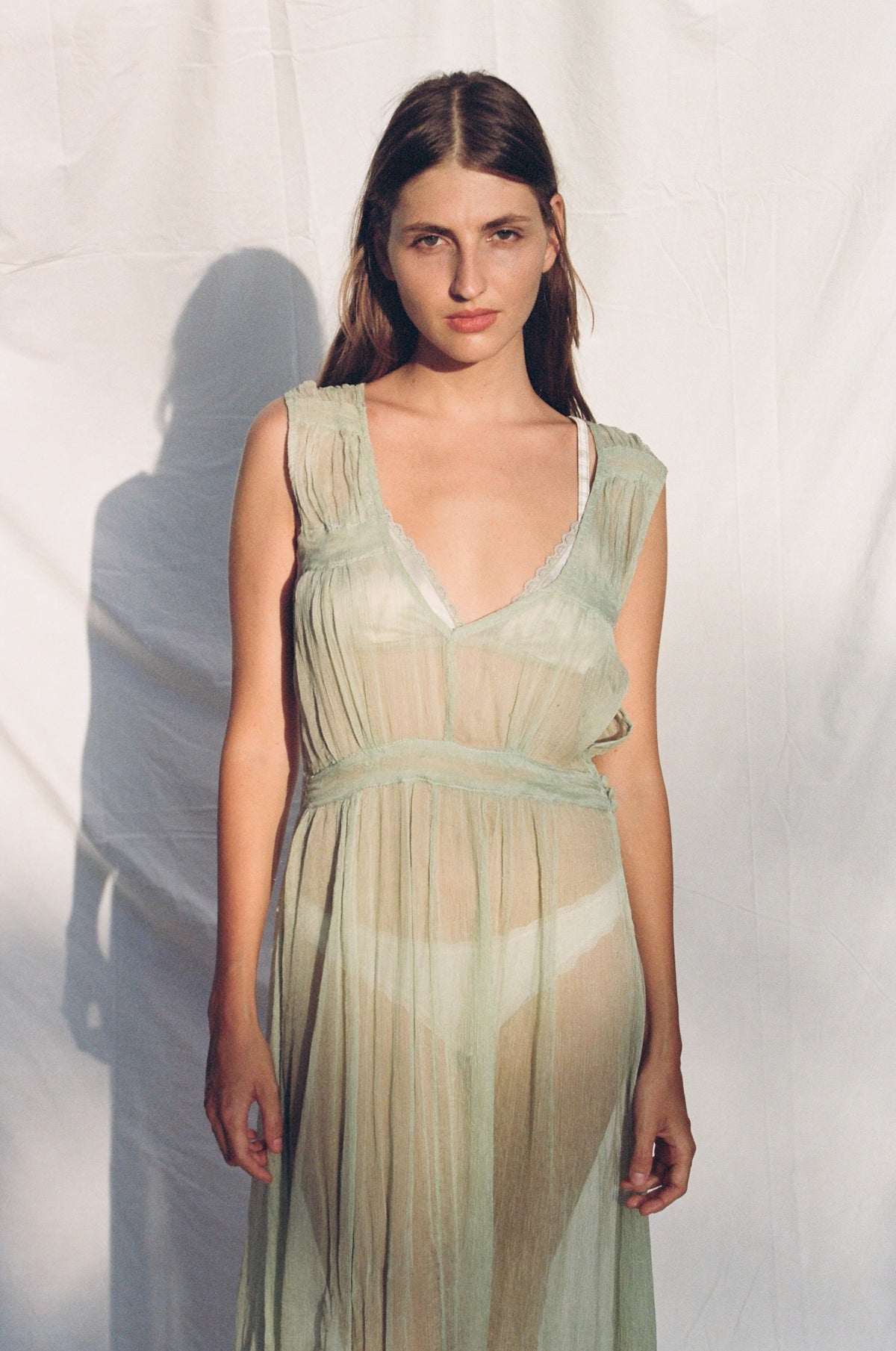 Maya Silk Crinkle Chiffon Dress