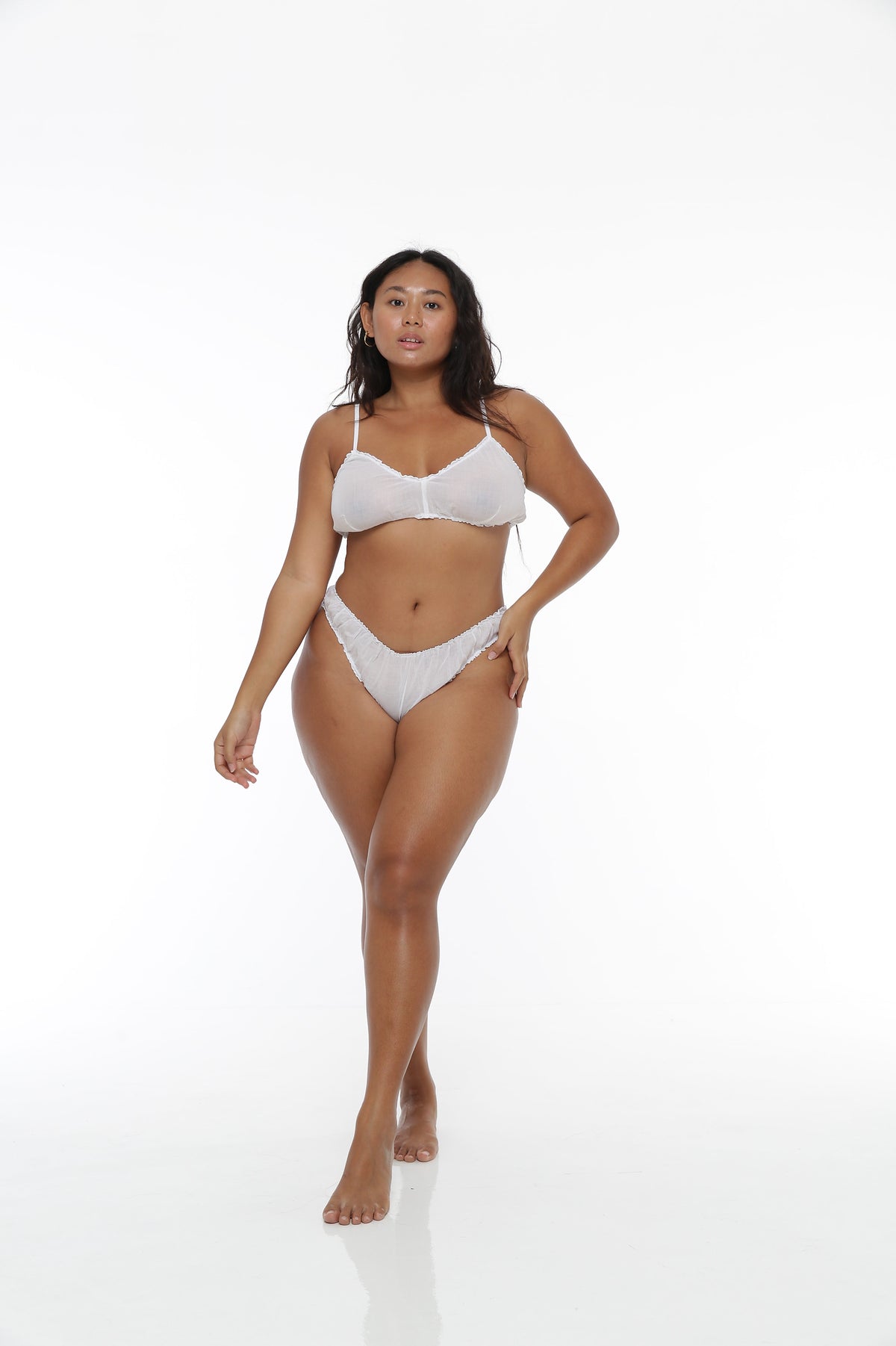 Lotus Silk Frill Brief